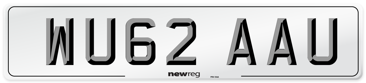 WU62 AAU Number Plate from New Reg